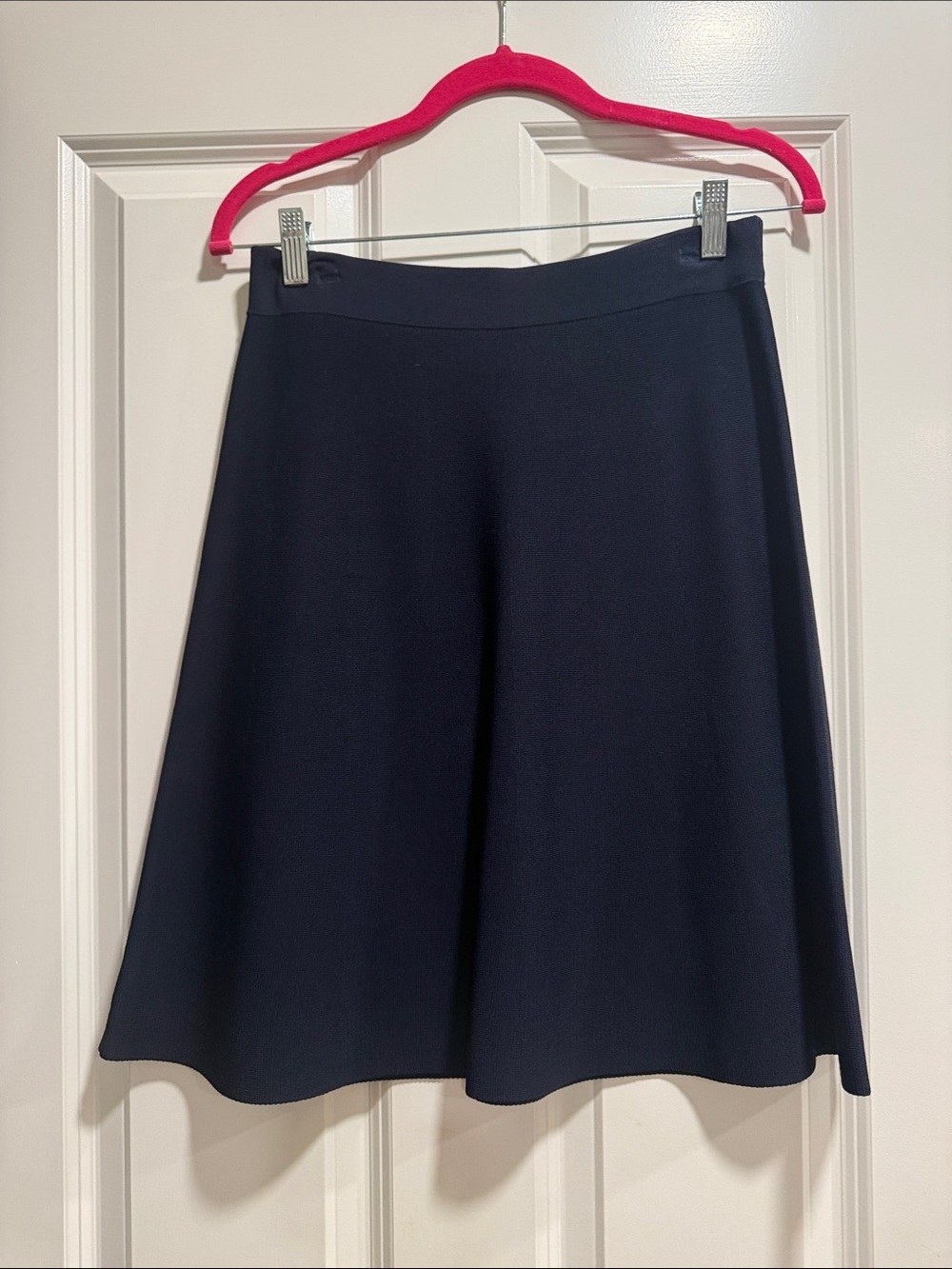 CAbi Navy A-Line Sweater Skirt